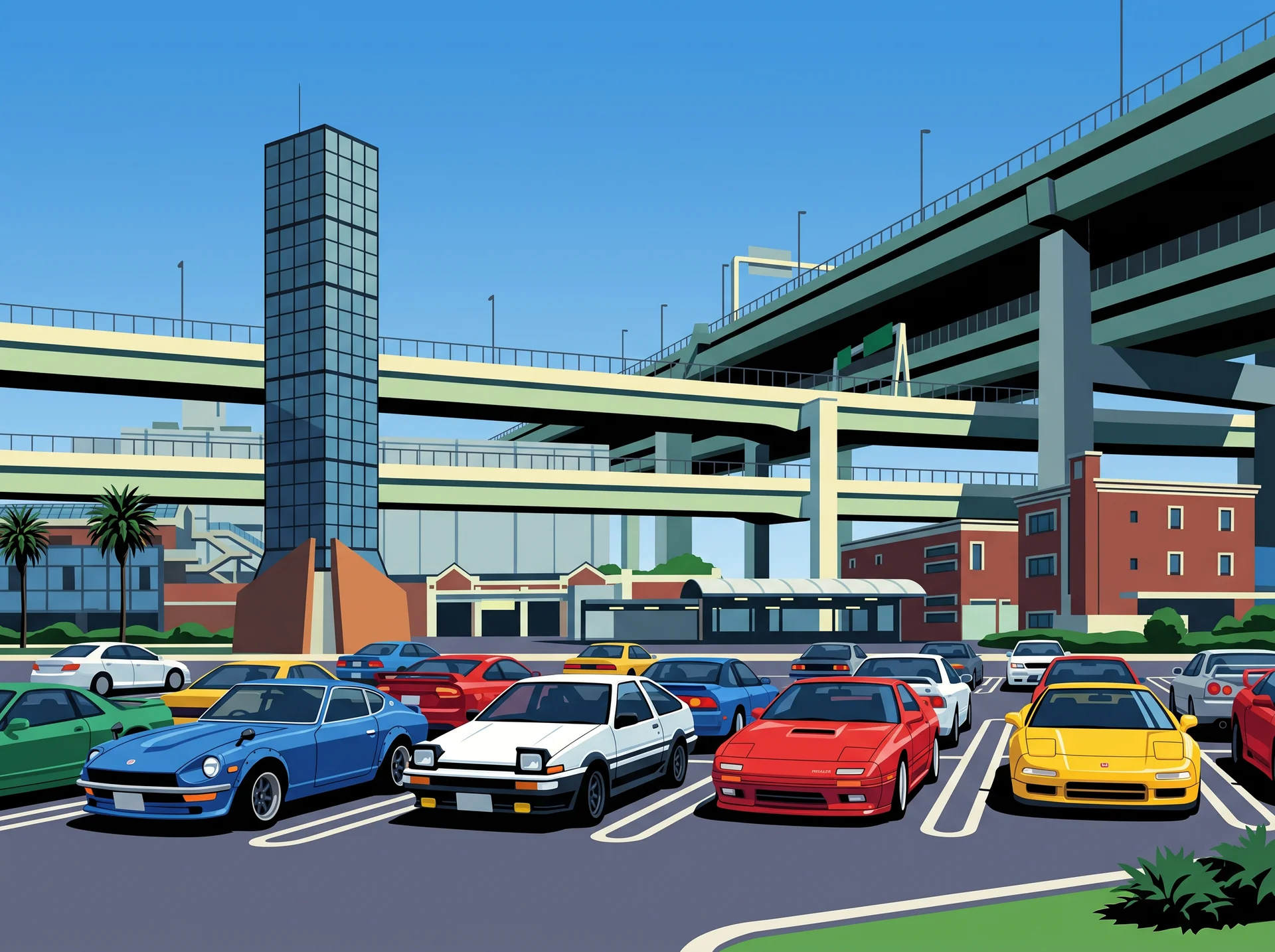 カーミーティング会場のイメージ