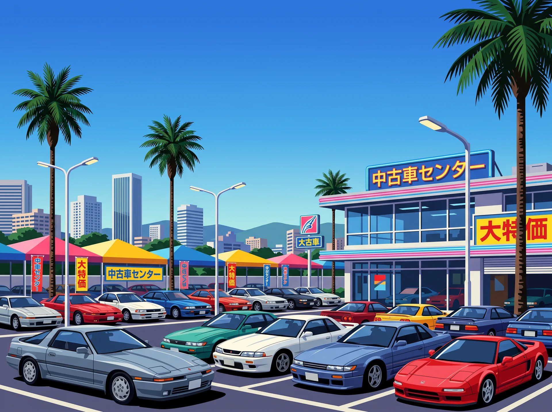 中古車販売店のイメージ